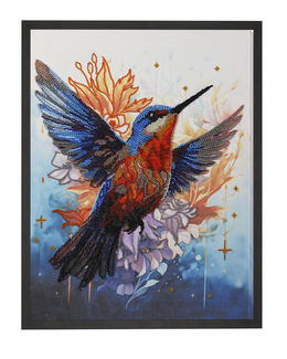 Pärlbroderi Färgglad Fågel