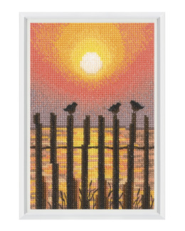 Broderikit Tavla Havets Solnedgång