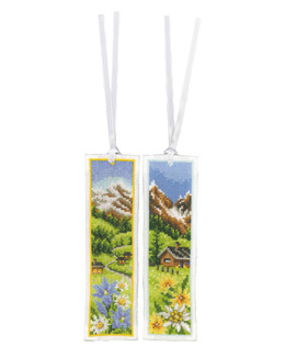 Broderikit Bokmärke Landskap 2-Pack