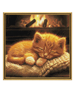 Diamond Painting Sovande Katt