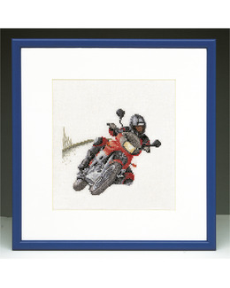 Broderikit Tavla Motorcyklist