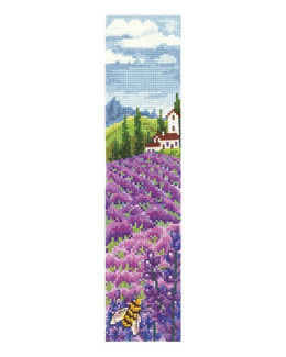 Broderikit Bokmärke Lavendelfält