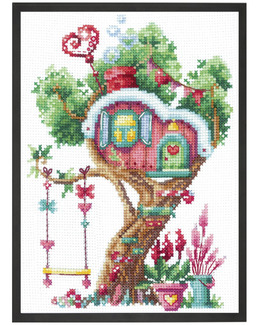 Broderikit Tavla Lustigt Hus