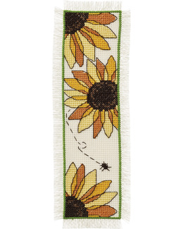 Broderikit Bokmärke Solrosor