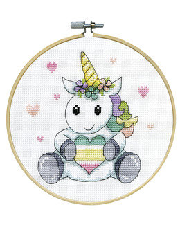 Broderikit Tavla Unicorn