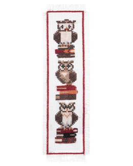 Broderikit Bokmärke Ugglor