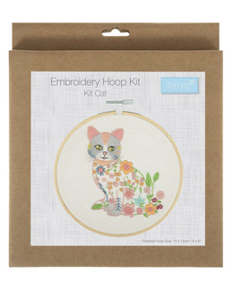 Broderikit Tavla Blomsterkatt