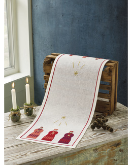 Broderikit Löpare Vise Män Röd