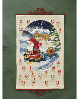 Broderikit Kalender Tomtefärd