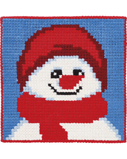 Broderikit Stramaljtavla Snögubbe