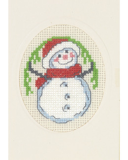 Broderikit Kort Snögubben