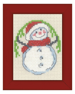 Broderikit Tavla Snögubben