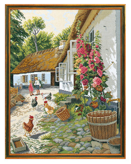 Broderikit Tavla Lantgård