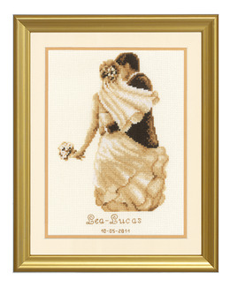 Broderikit Bröllopstavla Den bästa