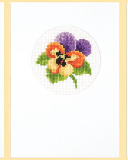 Broderikit Kort Vårblommor 3-pack