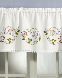 Gardinkappa Slingrande blommor