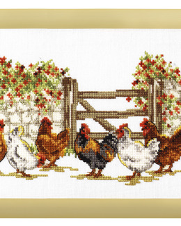 Broderikit Tavla Höns