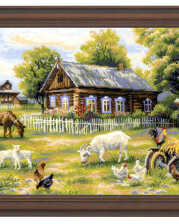 Broderikit Tavla I harmoni på gården