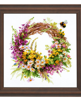 Broderikit Tavla Sommarkrans