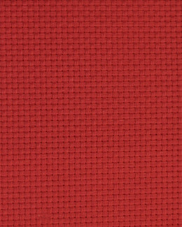 Aidaväv 5,4 rutor/cm Röd 130 cm Metervara