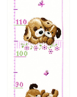 Broderikit Måttvepa Hundvalpar