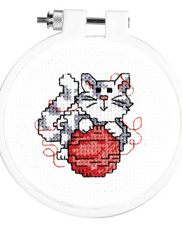 Broderikit Tavla Katten Kitty