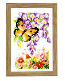 Broderikit Tavlor Sommarfjärilar 3-p