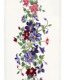 Broderikit Löpare Clematis