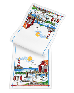 Broderikit Löpare En solig sommardag