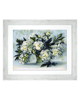 Broderikit Tavla Vita pioner