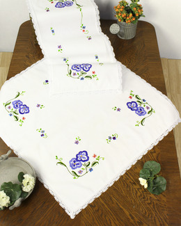 Broderikit Duk viol