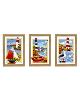 Broderikit Tavla Fyr 3-pack