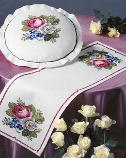 Broderikit Löpare Blombukett