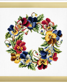 Broderikit Tavla Violkrans