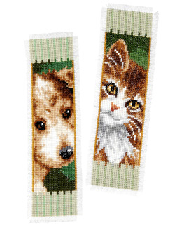 Bokmärke Hund och katt 2-pack