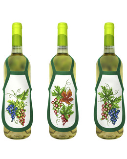 Flaskförkläden Druvor 3-pack