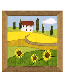 Broderikit Långstygn Solrosodling