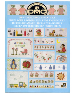 DMC-minimønsterbok Strikking, pynt, garn og strikkeoppskrifter