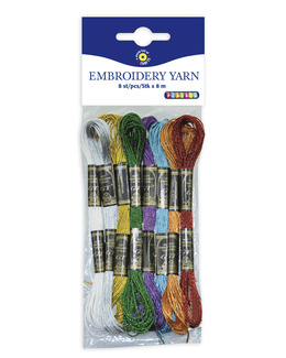 Metallicgarn sorterat 8 dock