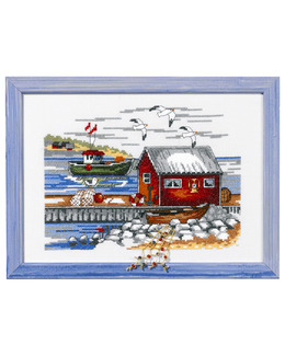 Broderikit Tavla skärgården