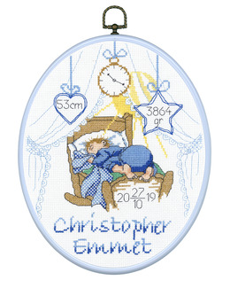 Broderikit Flexitavla Sovande kille