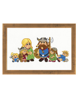 Broderikit Tavla Vikingfamiljen