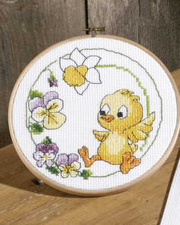 Broderikit Tavla Sittande kyckling