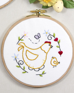 Broderikit Tavla Höna