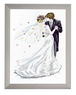 Broderikit Bröllopstavla Första dans