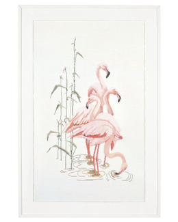 Broderikit Tavla Flamingos