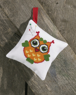 Nåldyna Orange uggla