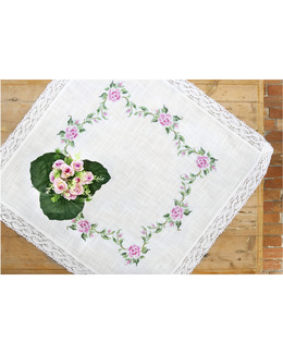 Broderikit Duk Rosa rosor
