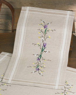 Broderikit Löpare Krokus med eller utan garn