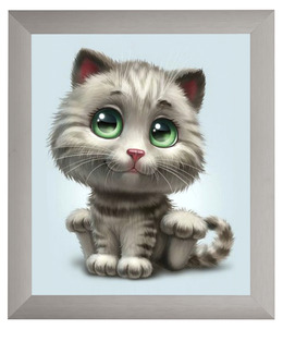 Diamond painting Grönögd